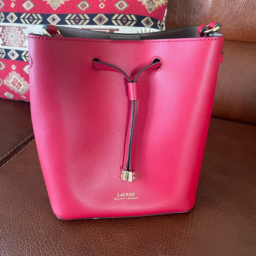 Lauren Ralph Lauren redShoulder Bag with dust bag